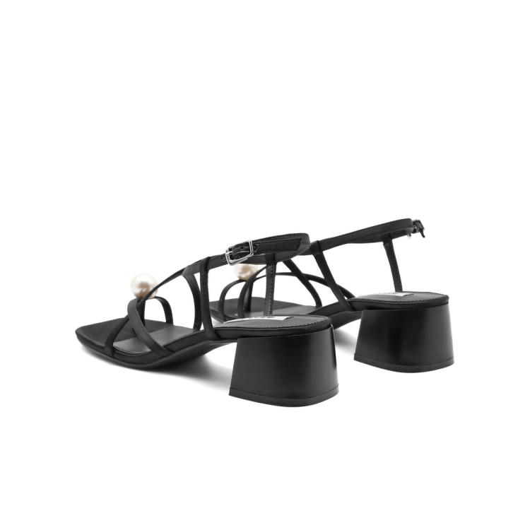 BELLE BELLE 钟楚曦明星同款百丽凉鞋女鞋子珠珠女孩新款夏季外穿拖鞋