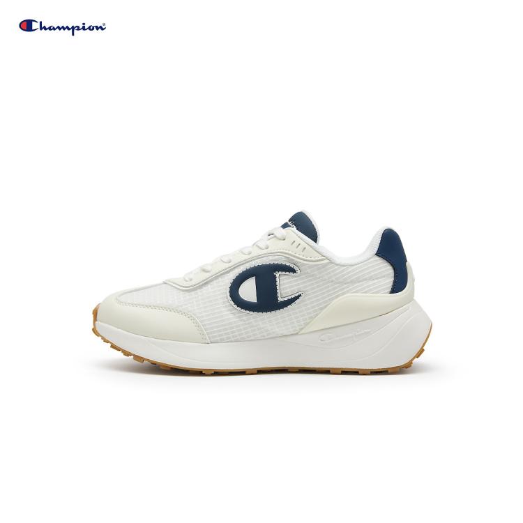 Champion 【品牌直营】经典老爹鞋复古跑鞋网面鞋透气舒适女鞋送女友 In White