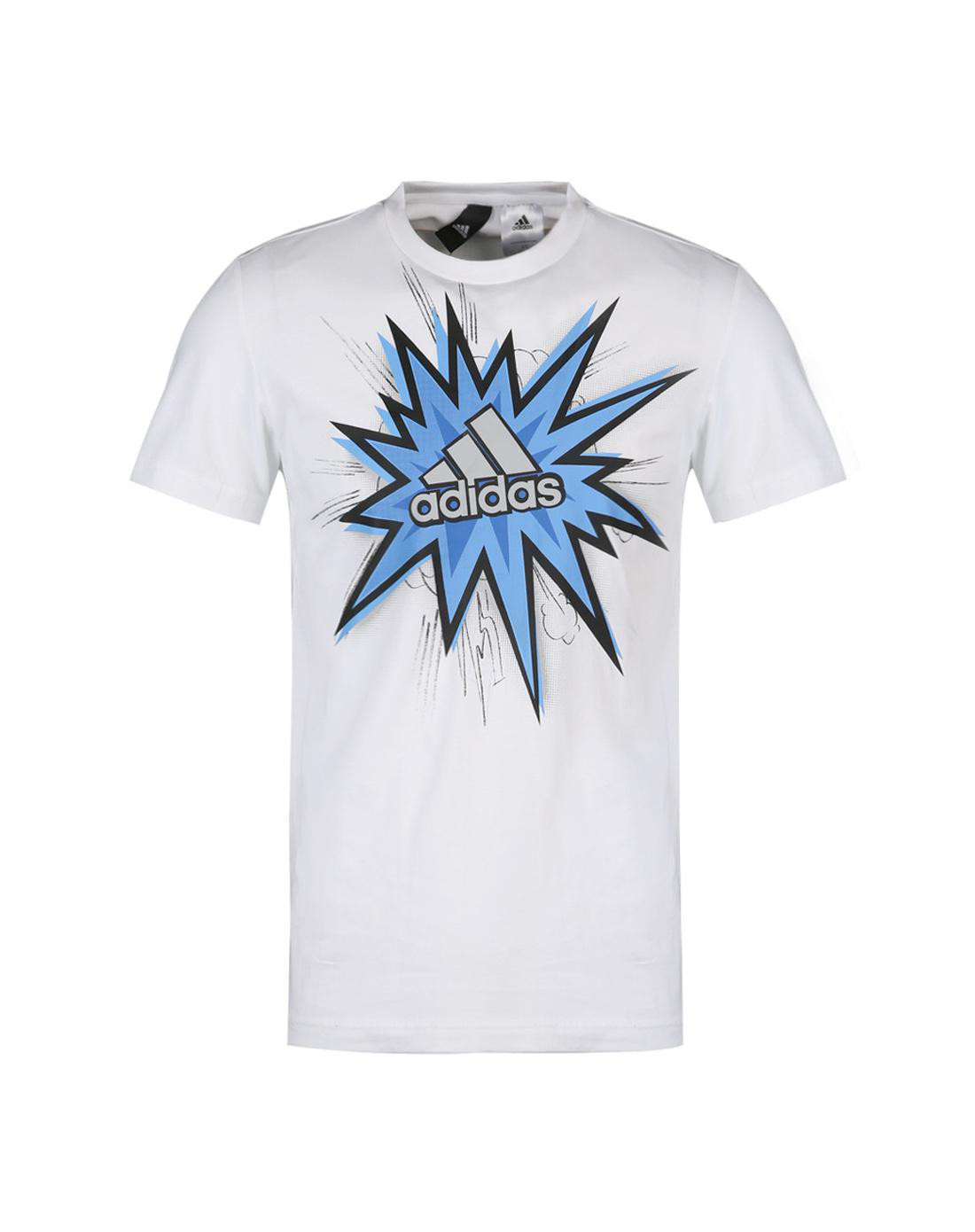 阿迪达斯 adidas isc ss bos illu 男士白色短袖t恤