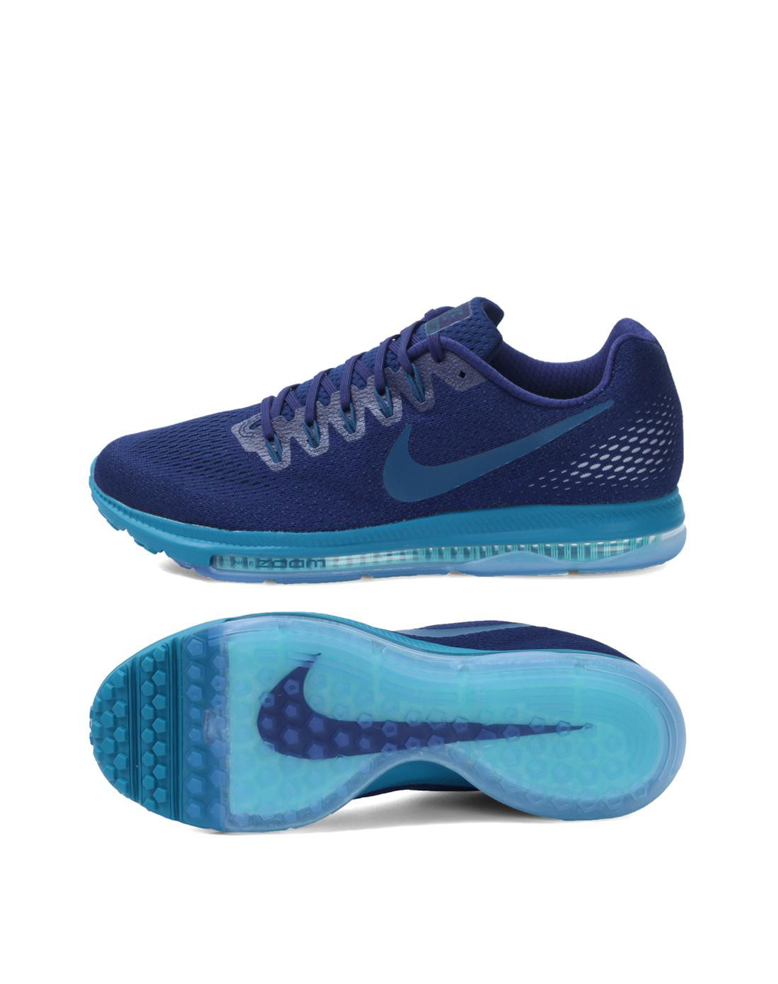 nike运动新品混合专场 耐克nike zoom all out low 男子蓝色跑步鞋