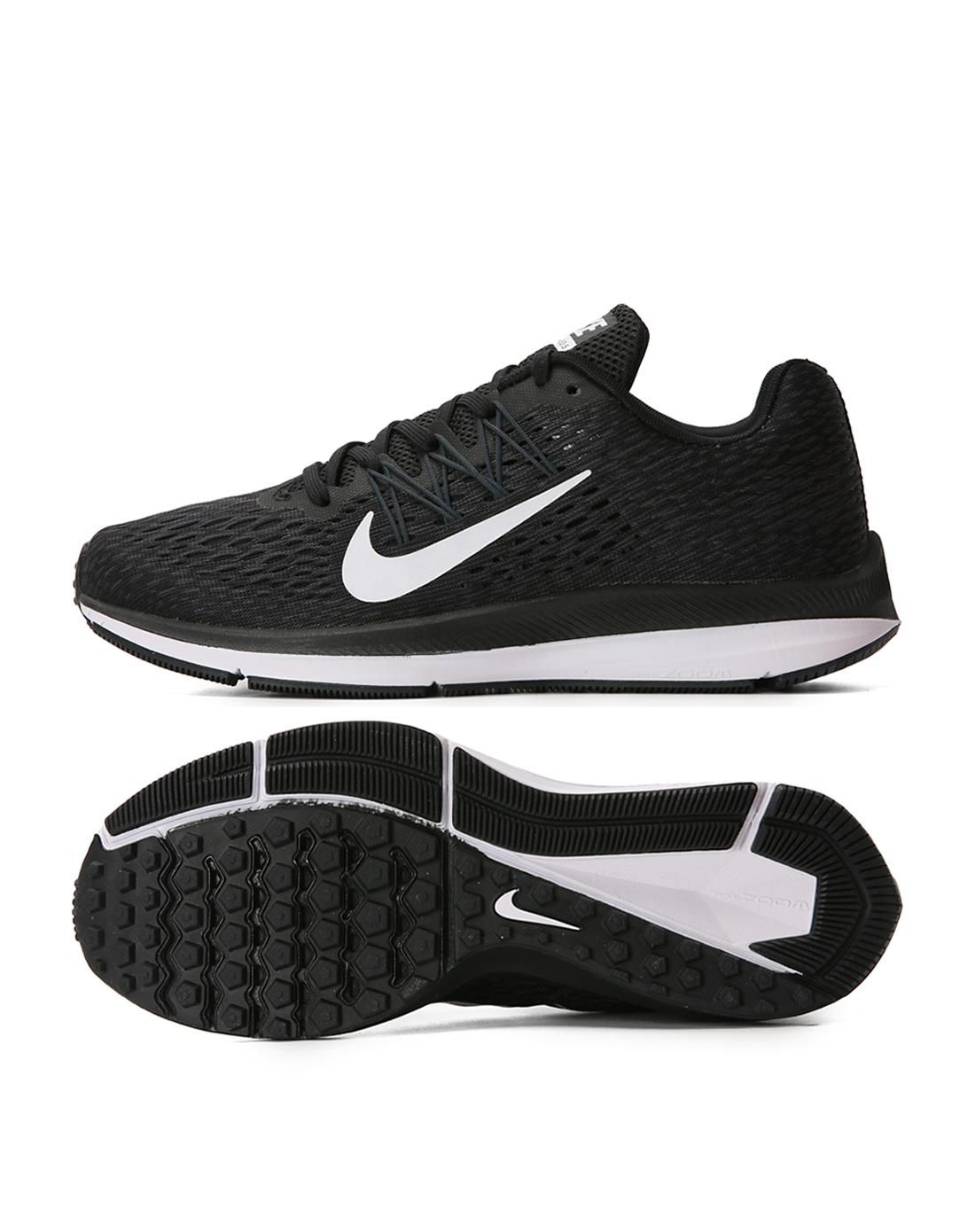 耐克nike 轻透支撑 女子黑色跑步鞋