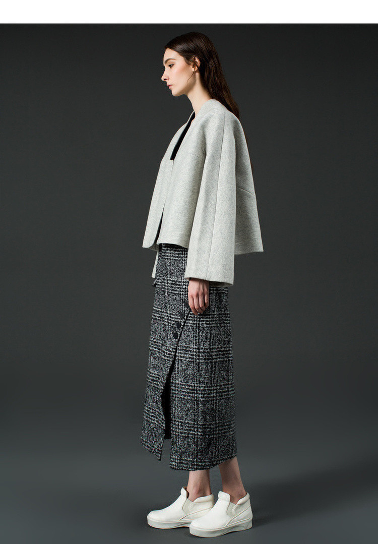 朱崇恽新款玛丝菲尔前叠式外套