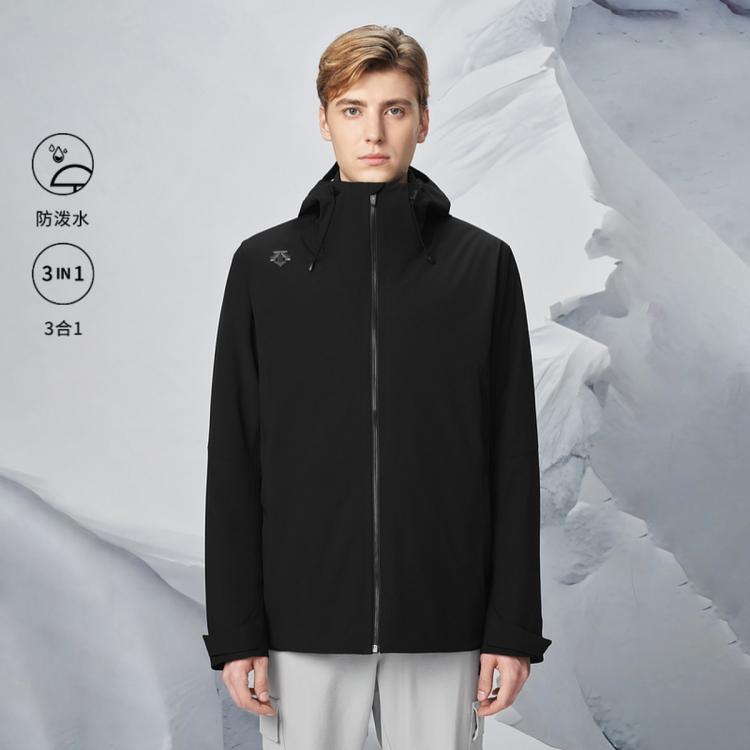 Descente 迪桑特ski Style系列休闲男上衣两件套 In Black