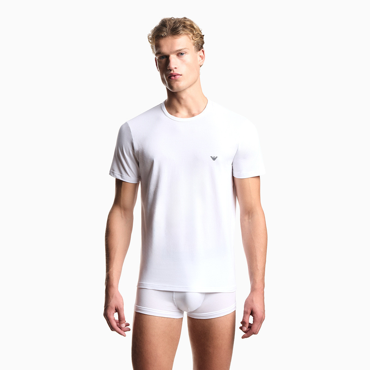 EMPORIO ARMANI 2026年新品 阿玛尼男式休闲舒适透气圆领针织T恤【售罄无补】