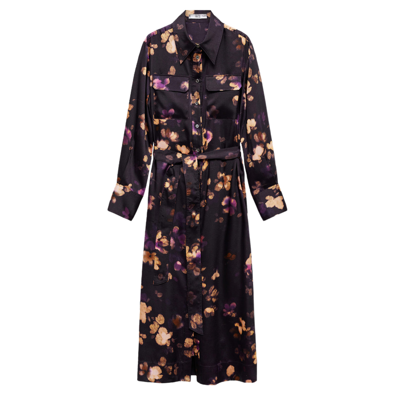 MANGO Ůװ����ȹ2024��װֱͲ������Ⱦӡ������ʽ����ȹ 280Ԫ