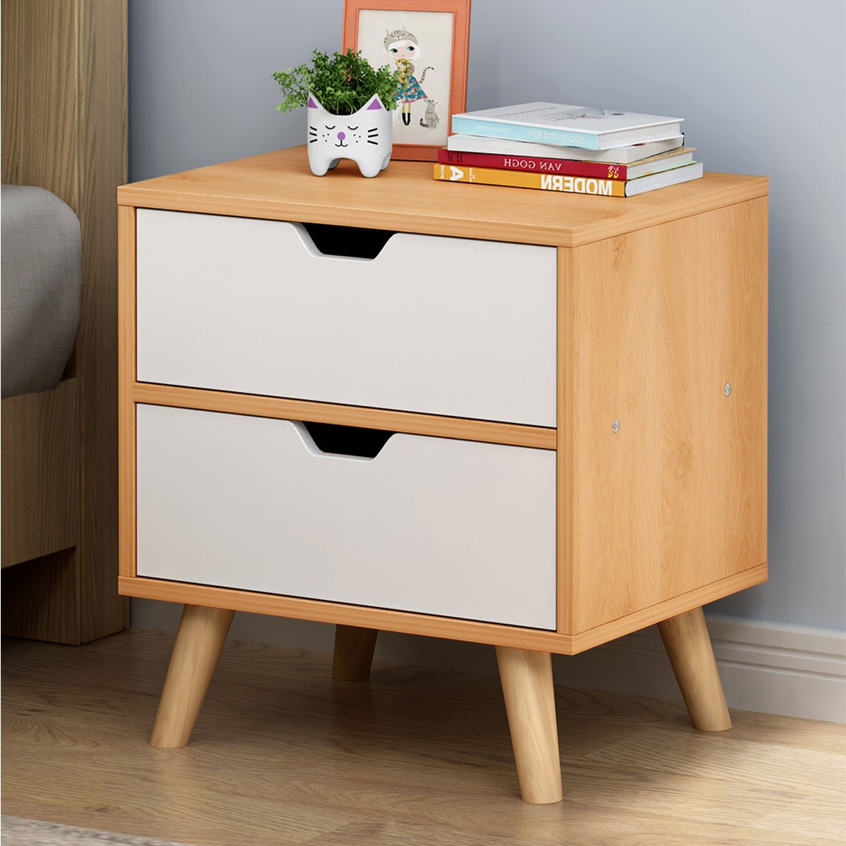 蔓斯菲尔家具官方旗舰店简约现代实木小柜子储物柜经济型收纳柜迷你