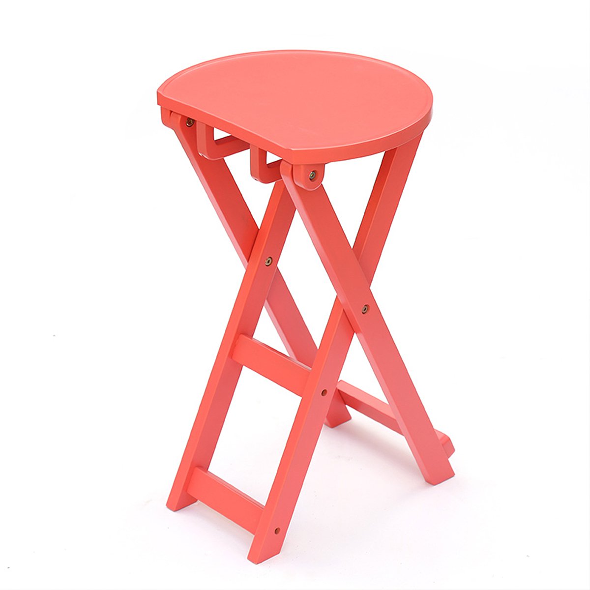 免安装 实木折叠凳多彩创意折凳多功能凳子可折叠吧凳家用餐凳