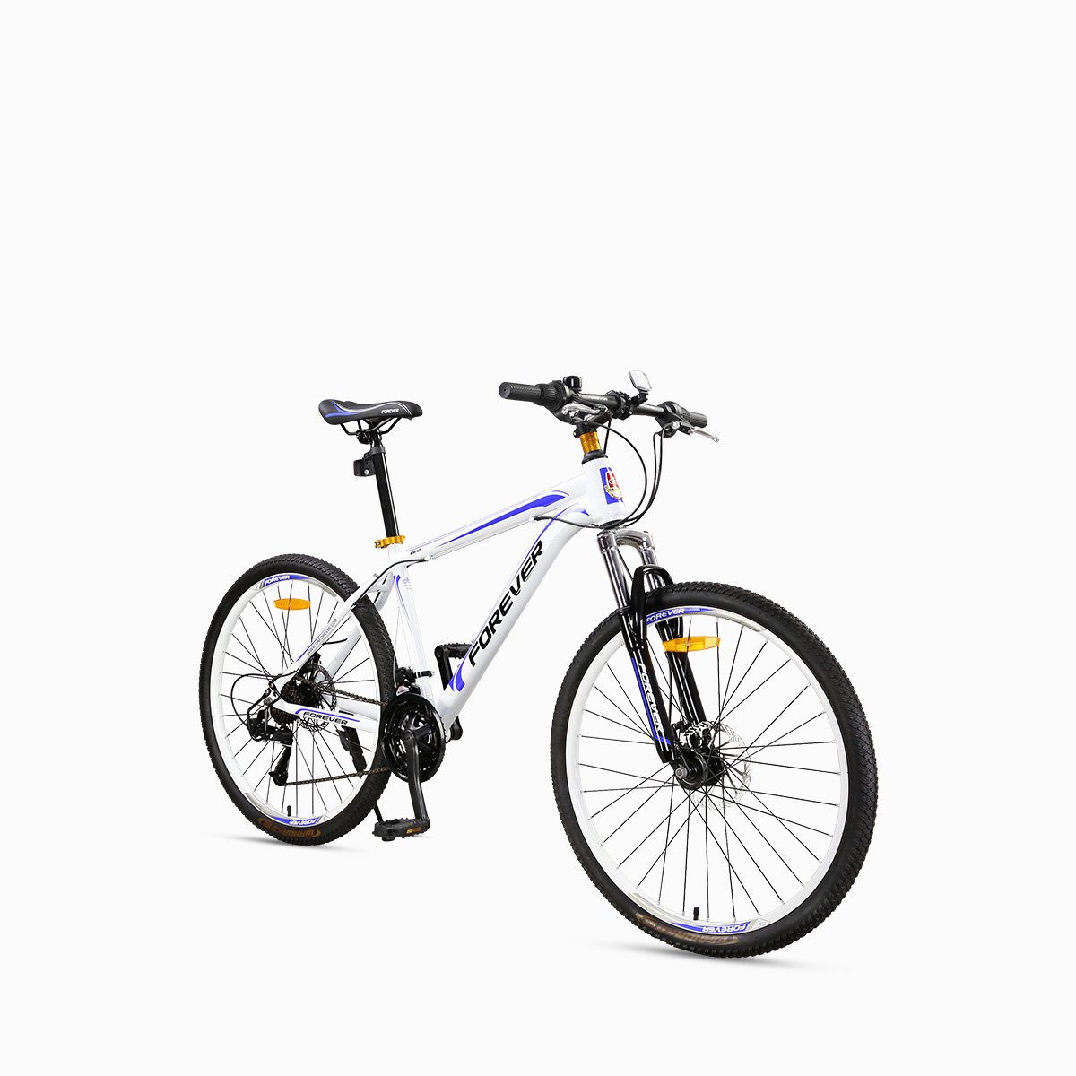 forever自行车24级变速山地车/高碳钢车架/24,26寸可选/双碟刹 男女式