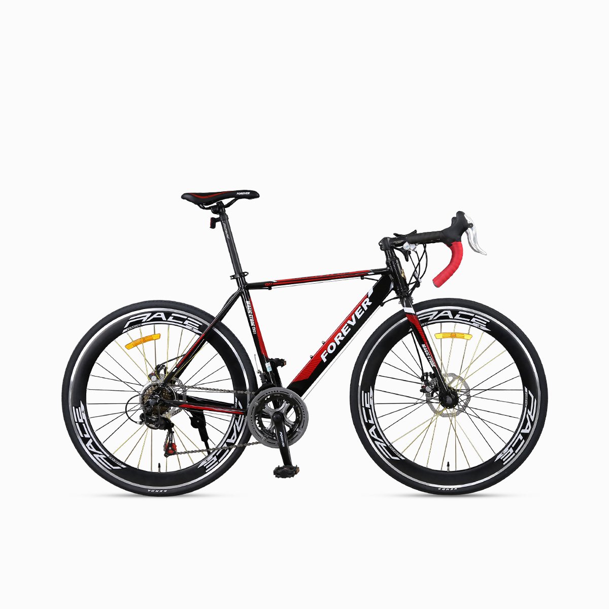 永久forever自行车14速/27速公路车/建大轮胎/60mm高刀圈酷炫公路跑车