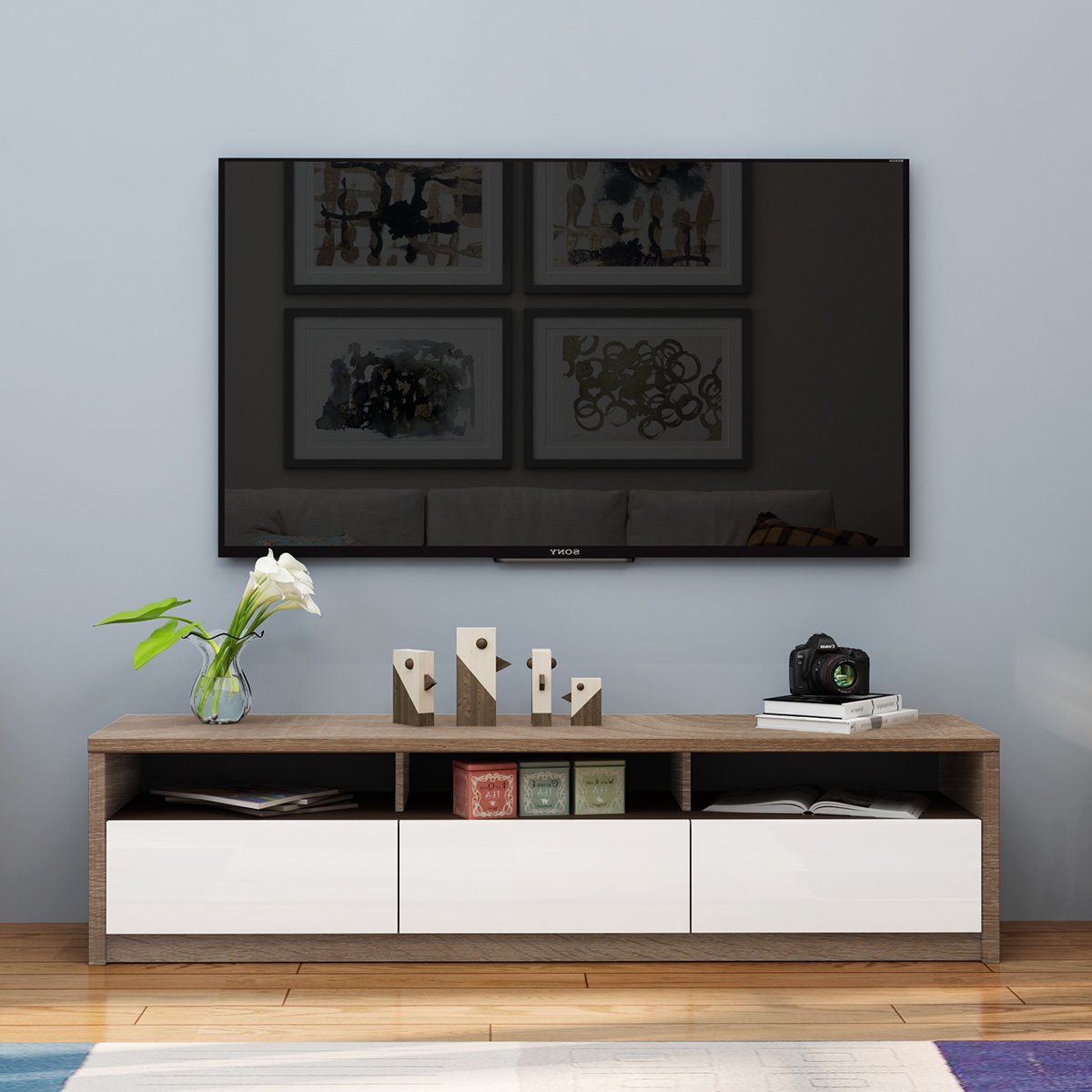 简约小户型客厅卧室电视柜抽屉柜收纳柜