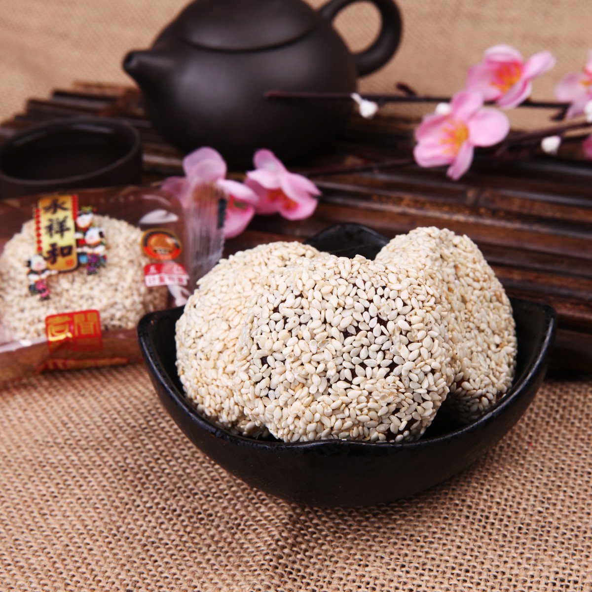 山西特产闻喜煮饼袋装300g*3 传统糕点美食 小吃茶点心包邮
