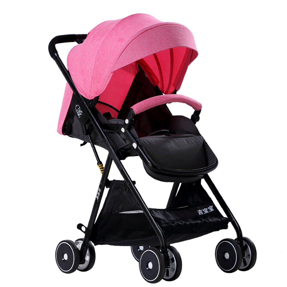 婴儿车可坐可躺折叠小巧超轻便便携式一键收车高景观婴儿推车