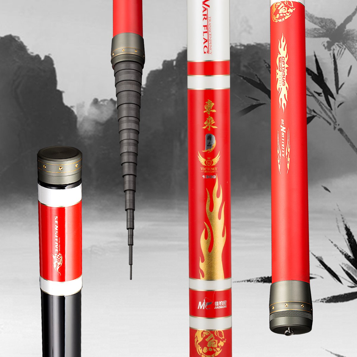 佳钓尼jiadiaoni 东来长竿 37调高碳纤维台钓竿渔具钓鱼竿鱼杆