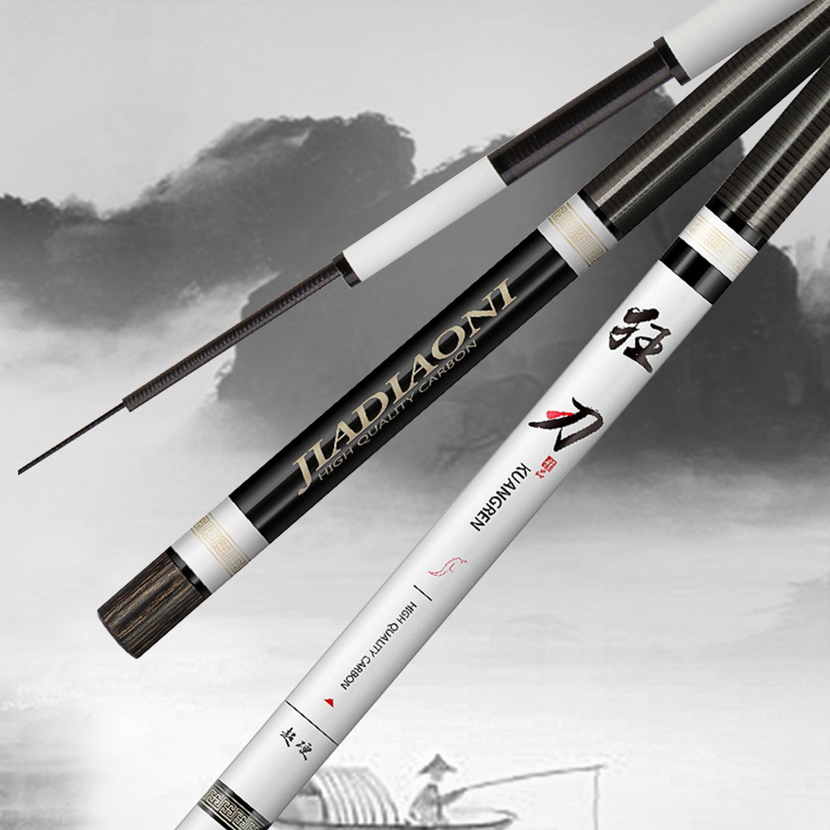 狂刃台钓竿鲫鱼竿28调手杆垂钓鱼竿 佳钓尼