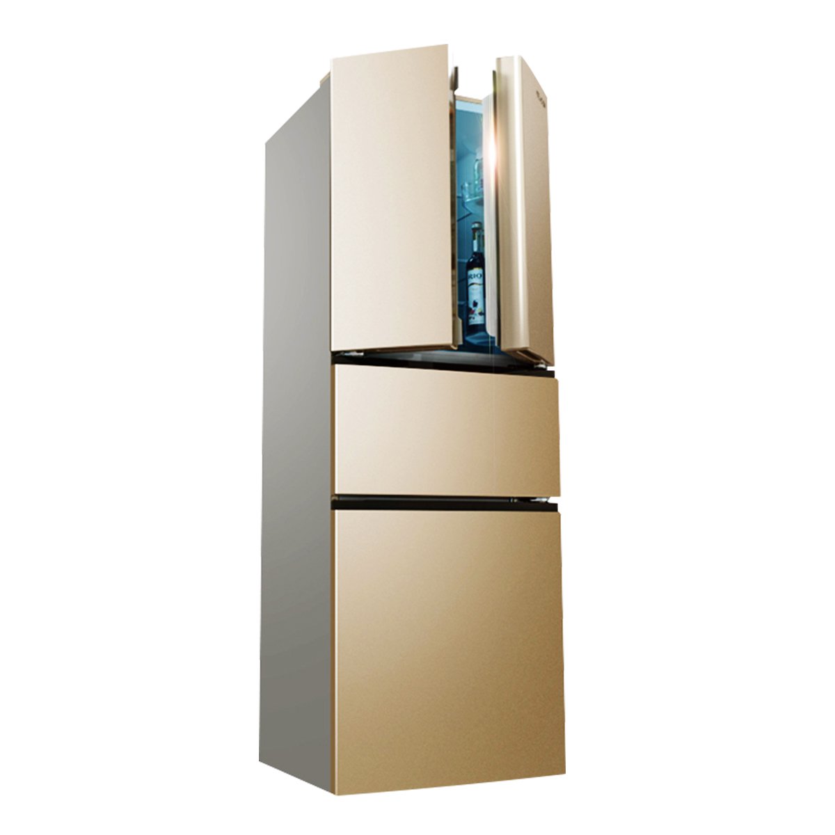 美菱melng 306l【畅销单品】 变频保鲜 风冷无霜 节能静音 豪华五层