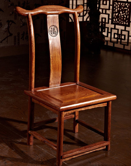 百家汇 红木家具 非洲花梨木(学名:刺猬紫檀)实木凳花梨木官帽太师椅