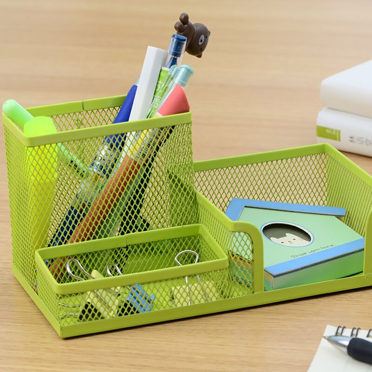 晨光文具办公文具多功能镂空笔筒铁丝网笔架收纳盒办公用品单个装