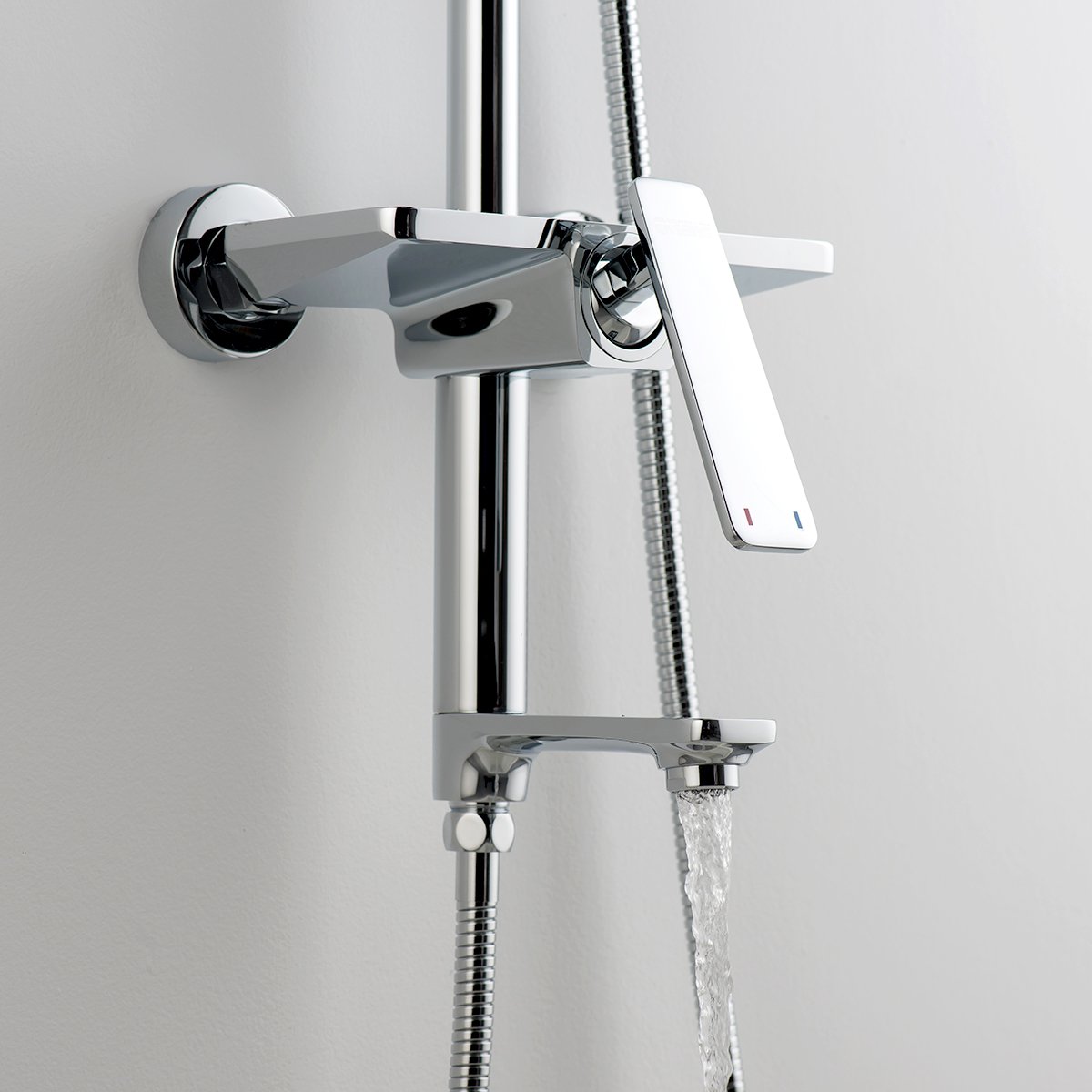 欧路莎花洒套装全铜挂墙式淋浴器大花洒冷热水龙头防烫顶喷洗澡器