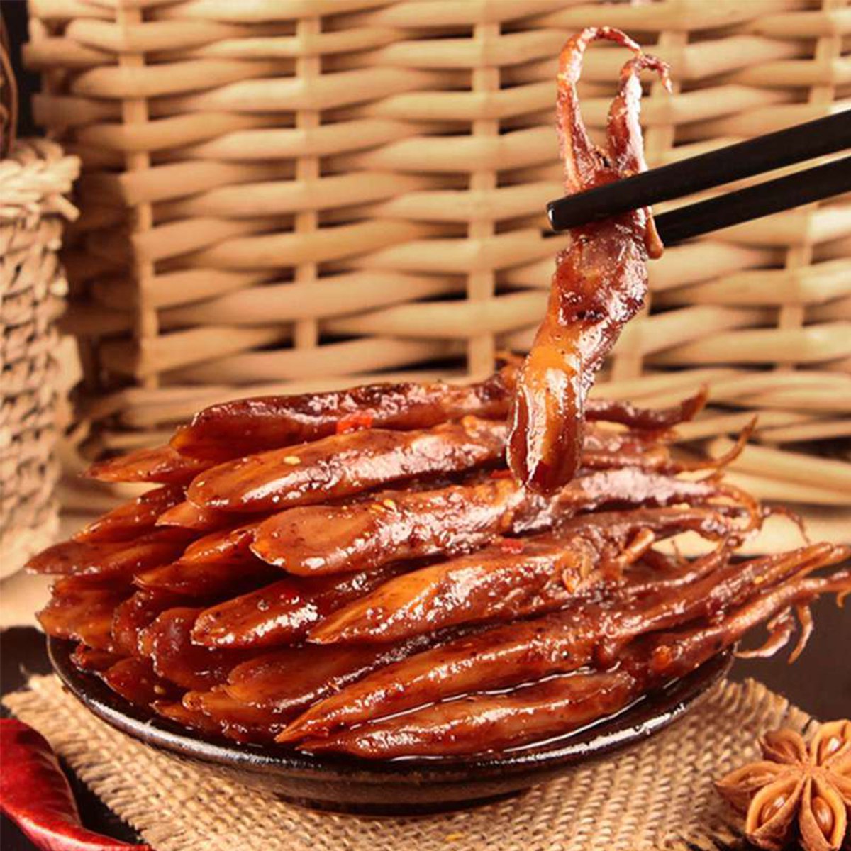 蜀道香 麻辣鸭舌100g 四川特产卤味小零食熟食 鸭肉类零食