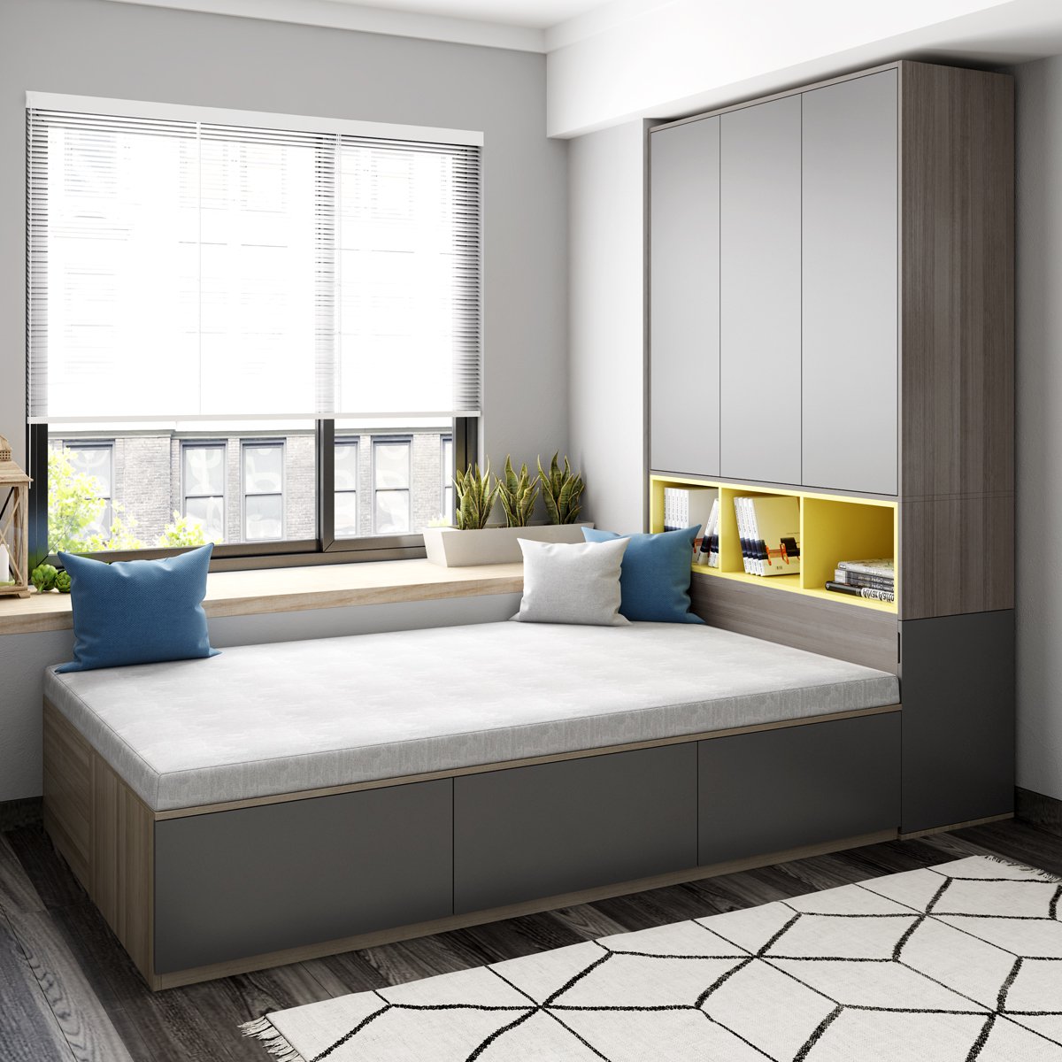 5米双人床榻榻米床高箱储物床单人床收纳床