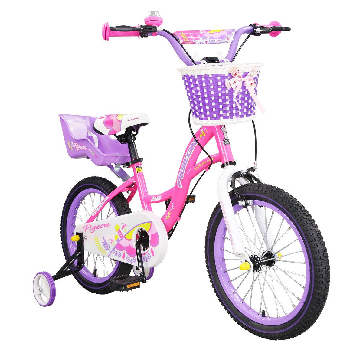 飞鸽儿童自行车14寸16寸男女童车宝宝自行车带可拆卸辅助轮