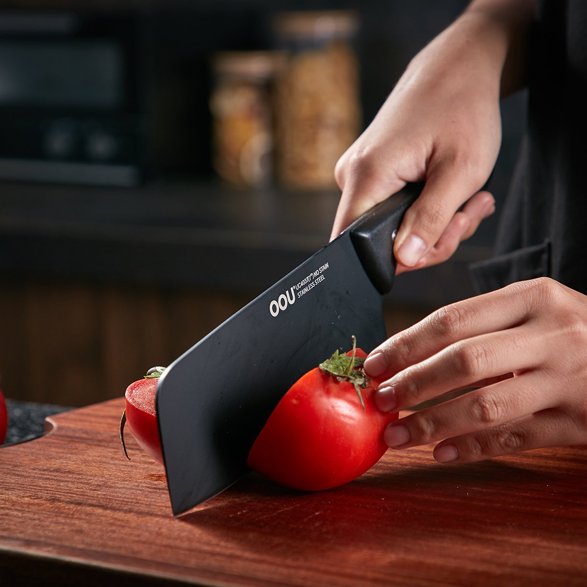 oou厨房刀具 不锈钢家用菜刀切菜刀砍骨刀水果刀厨师刀锋利切片刀切肉