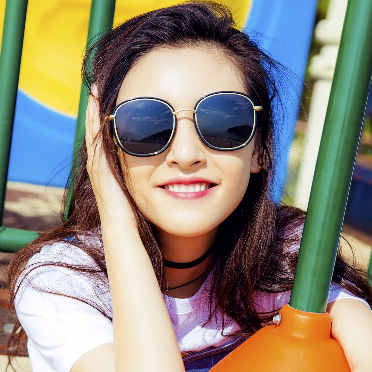 包邮【吴倩明星同款】太阳镜女士偏光眼镜潮流大框墨镜