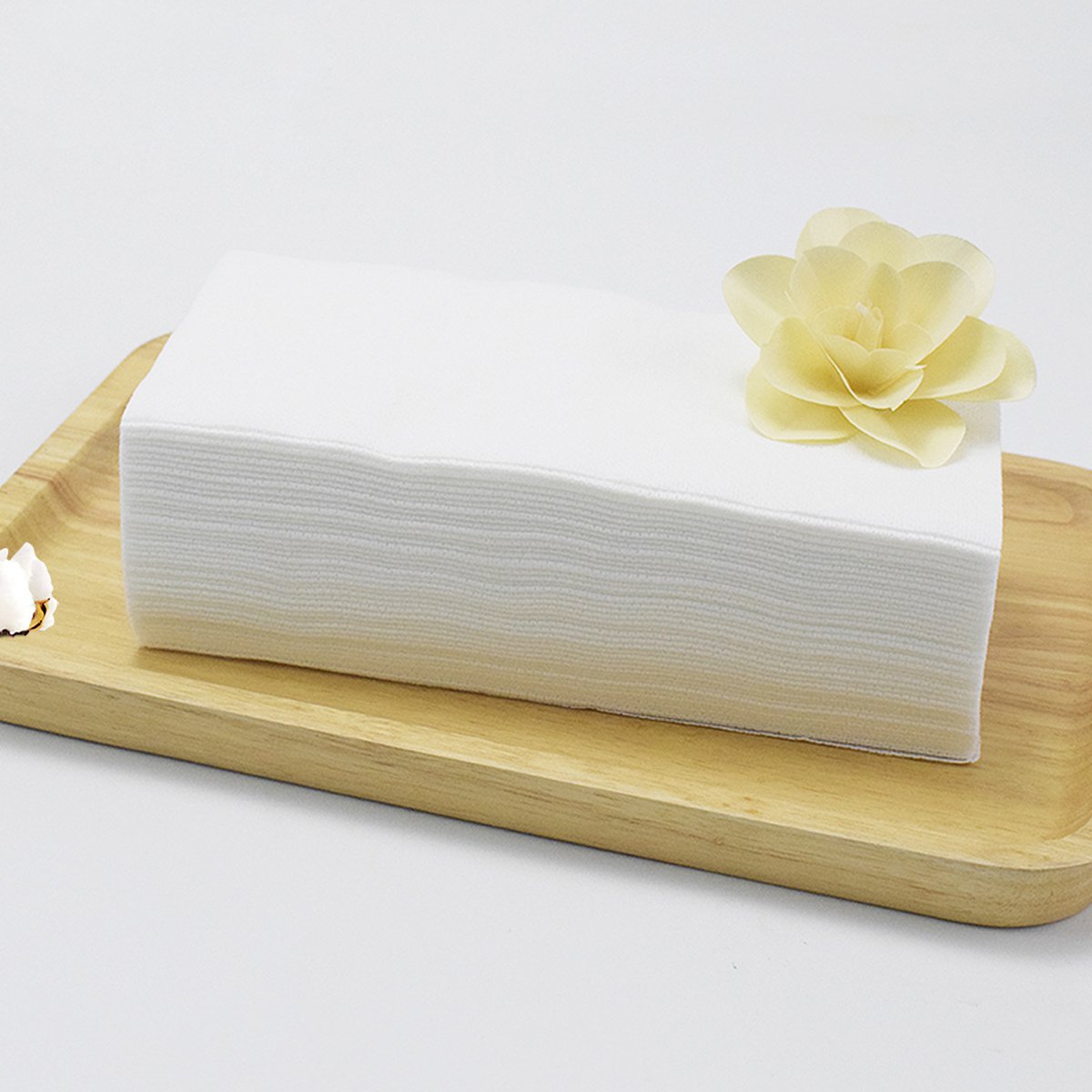 美容巾纯棉柔巾127段*2盒装无纺布一次性洗脸巾洗脸巾化妆棉绵柔卸妆