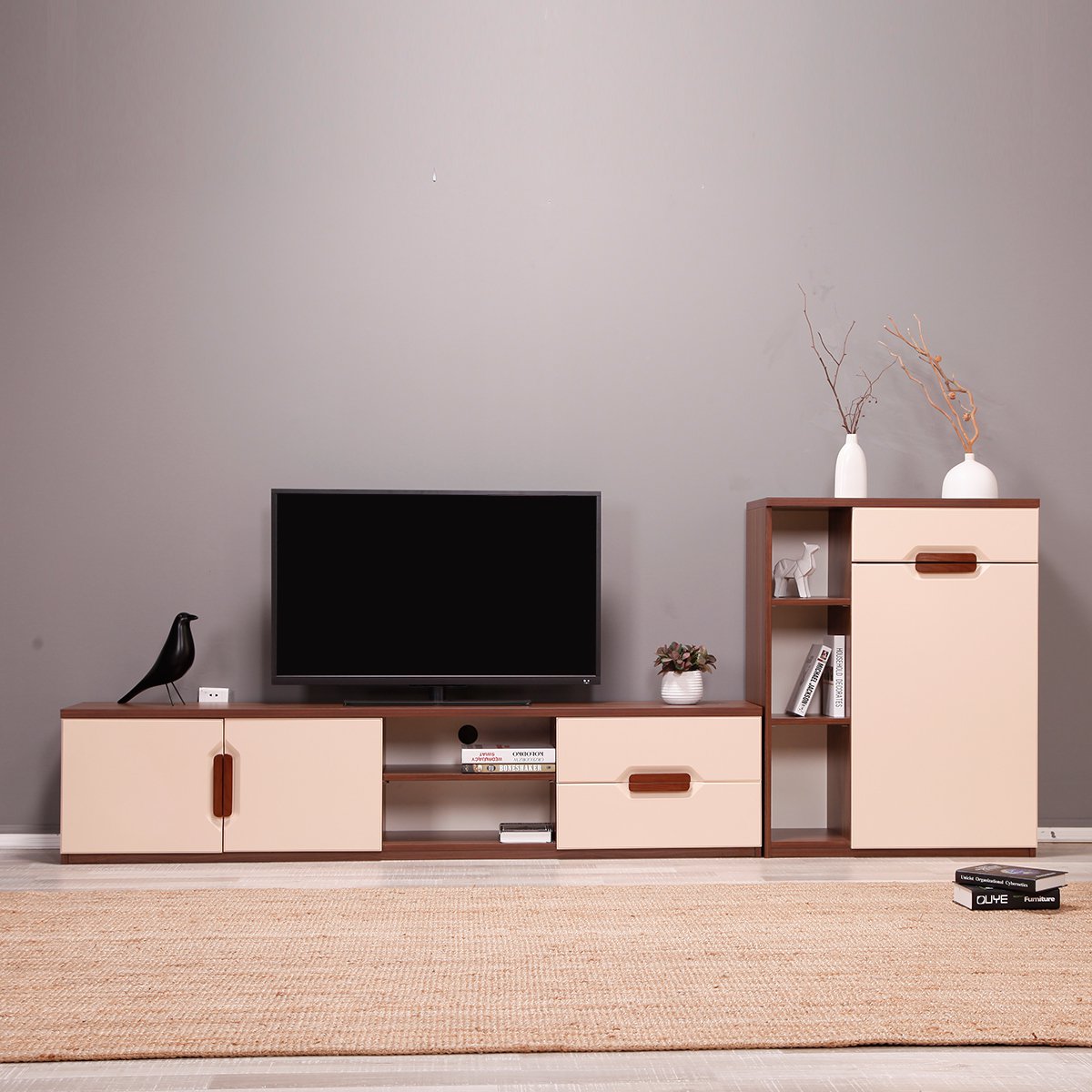 现代北欧客厅储物电视柜组合 客厅家具 储物地柜