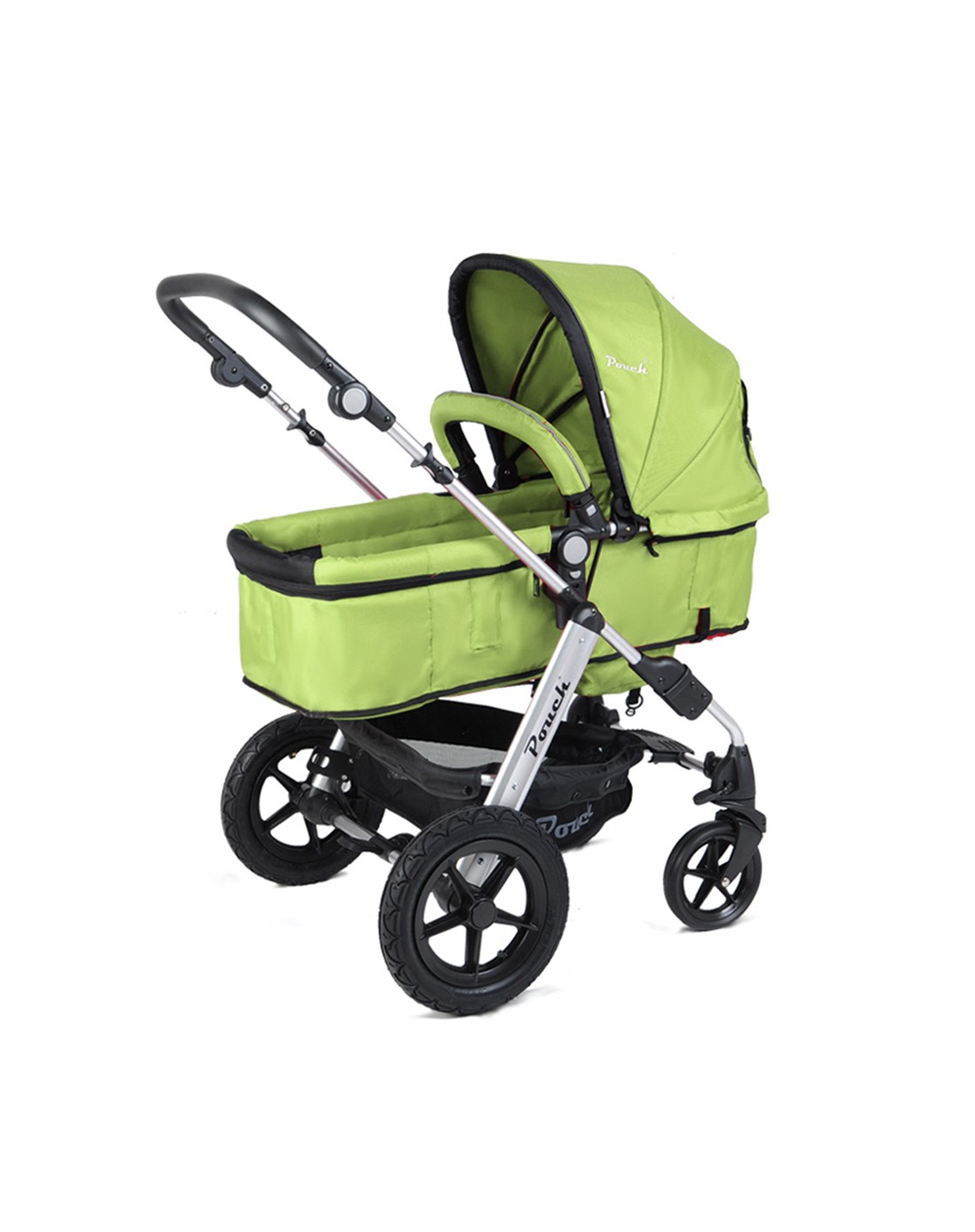 > 德国品质高景观双向四轮婴儿车p68精英绿