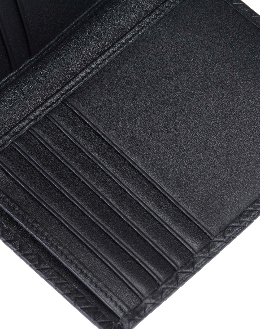 男款黑色平纹头层牛皮竖款钱包