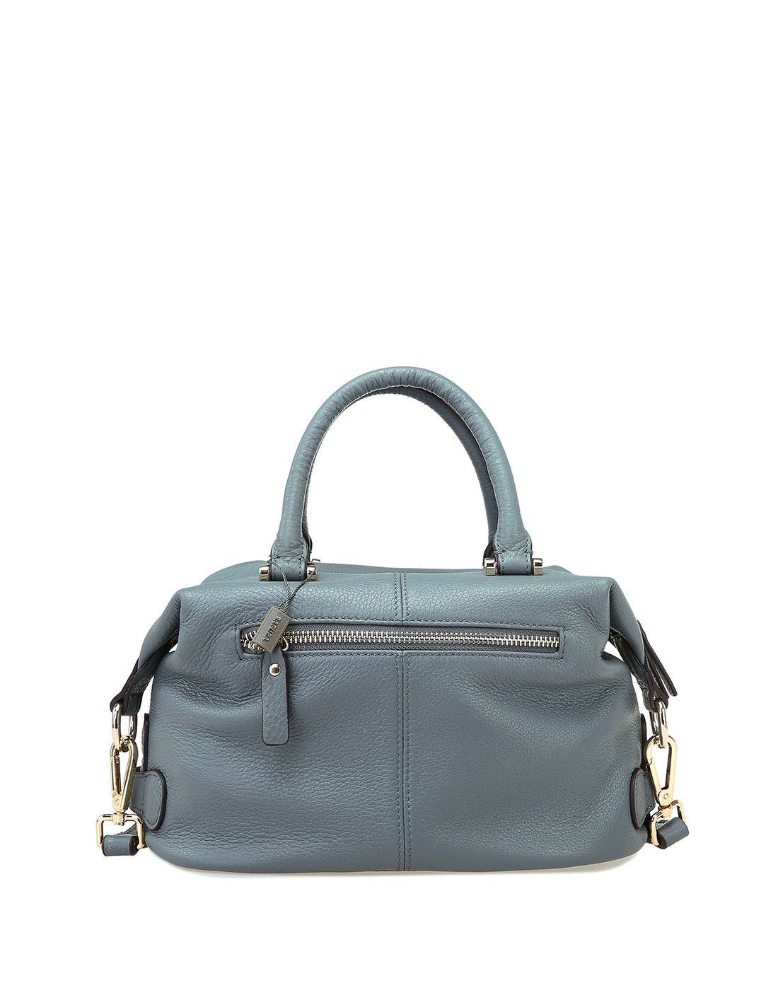 专柜秋冬款亚麻蓝牛皮手提斜挎包