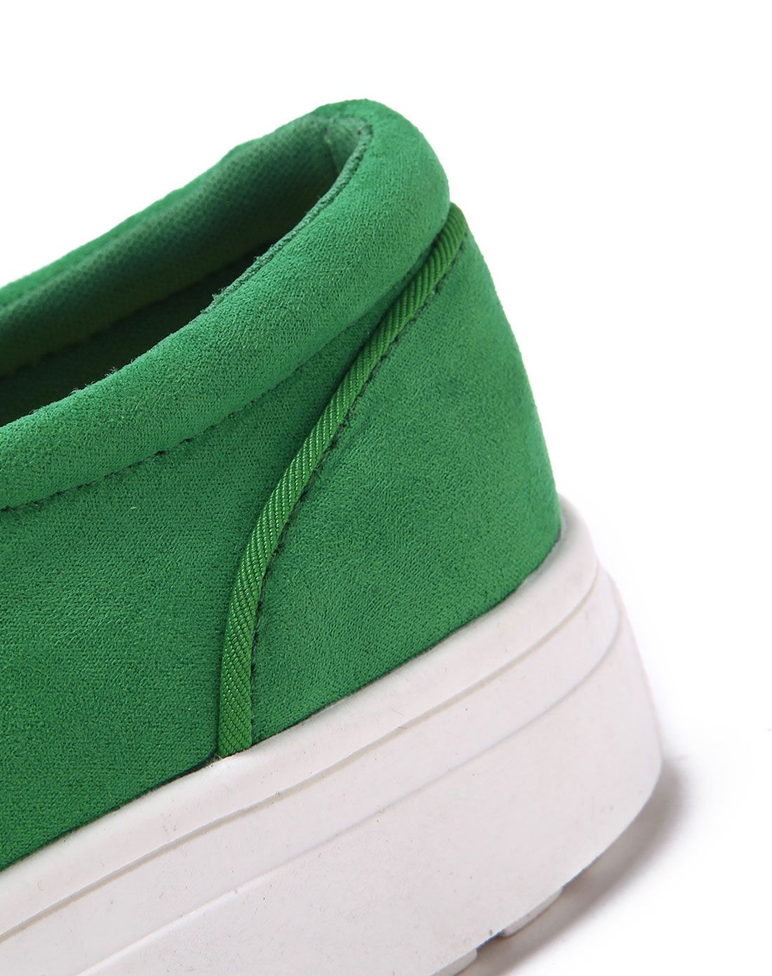 绿色透气镂空平底鞋