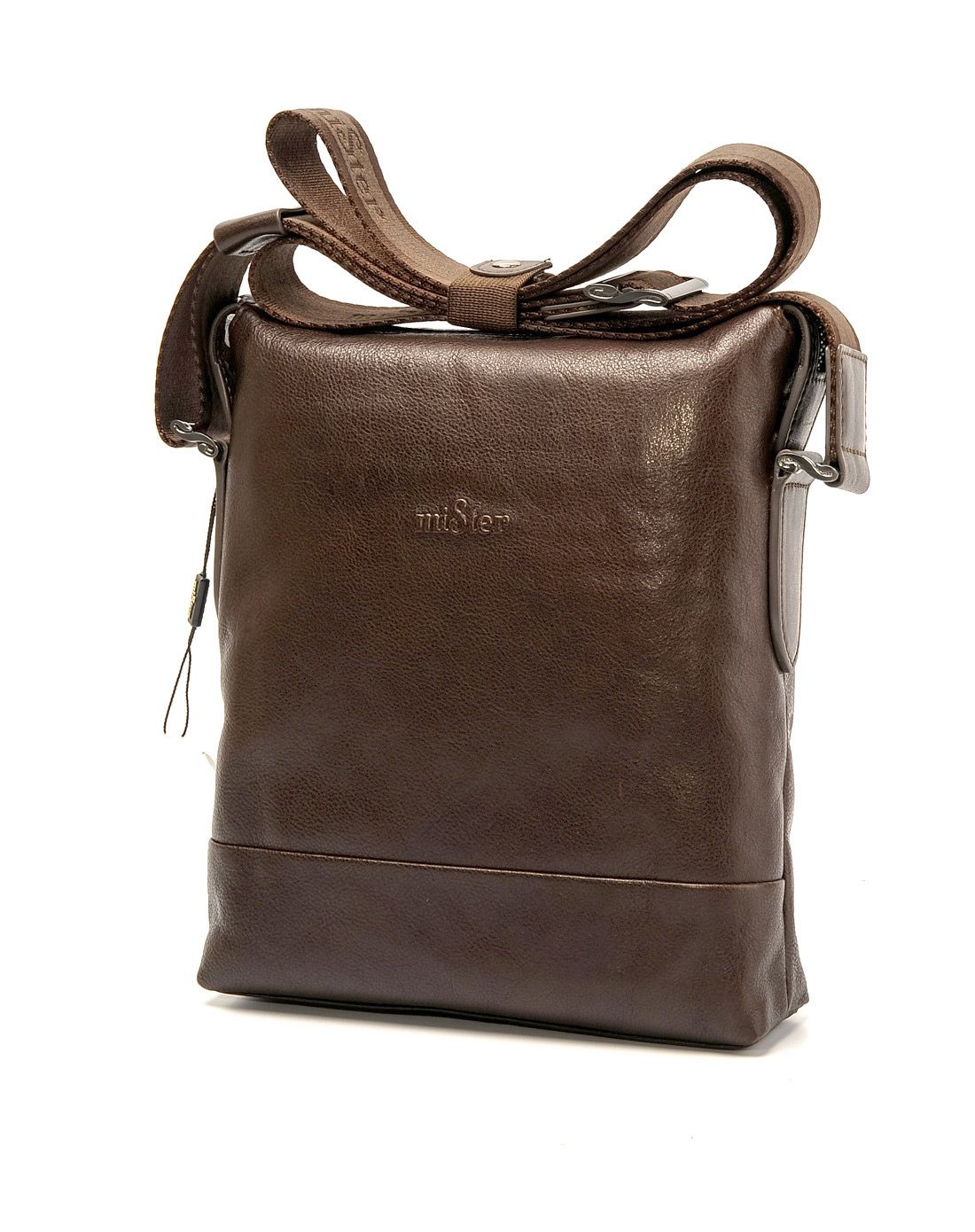 名仕mister鞋包咖啡色牛皮商务正装竖身斜挎包s3psa0442b_唯品会