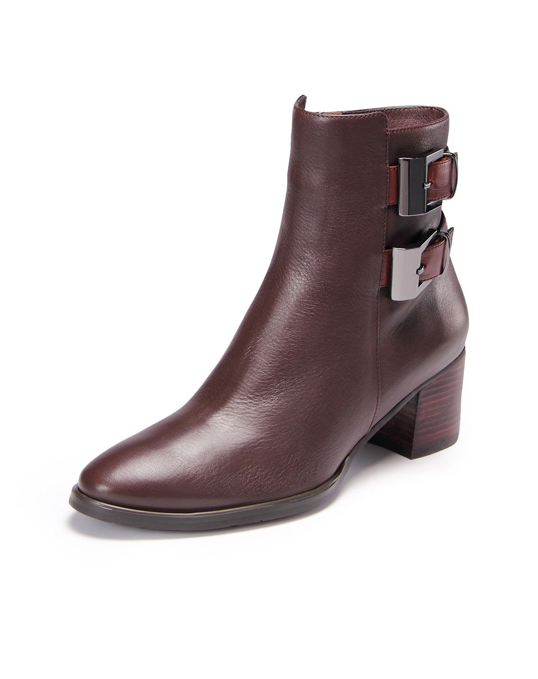 莱尔斯丹le saunda集团男女鞋莱尔斯丹2015秋冬专柜同款啡色时尚优雅