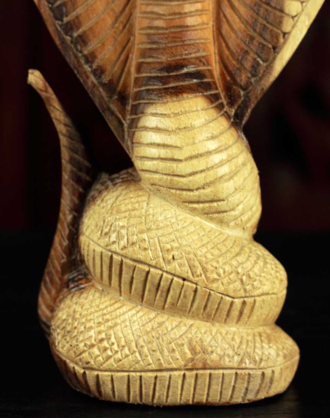 黄金眼镜蛇*印尼工匠实木手工打造