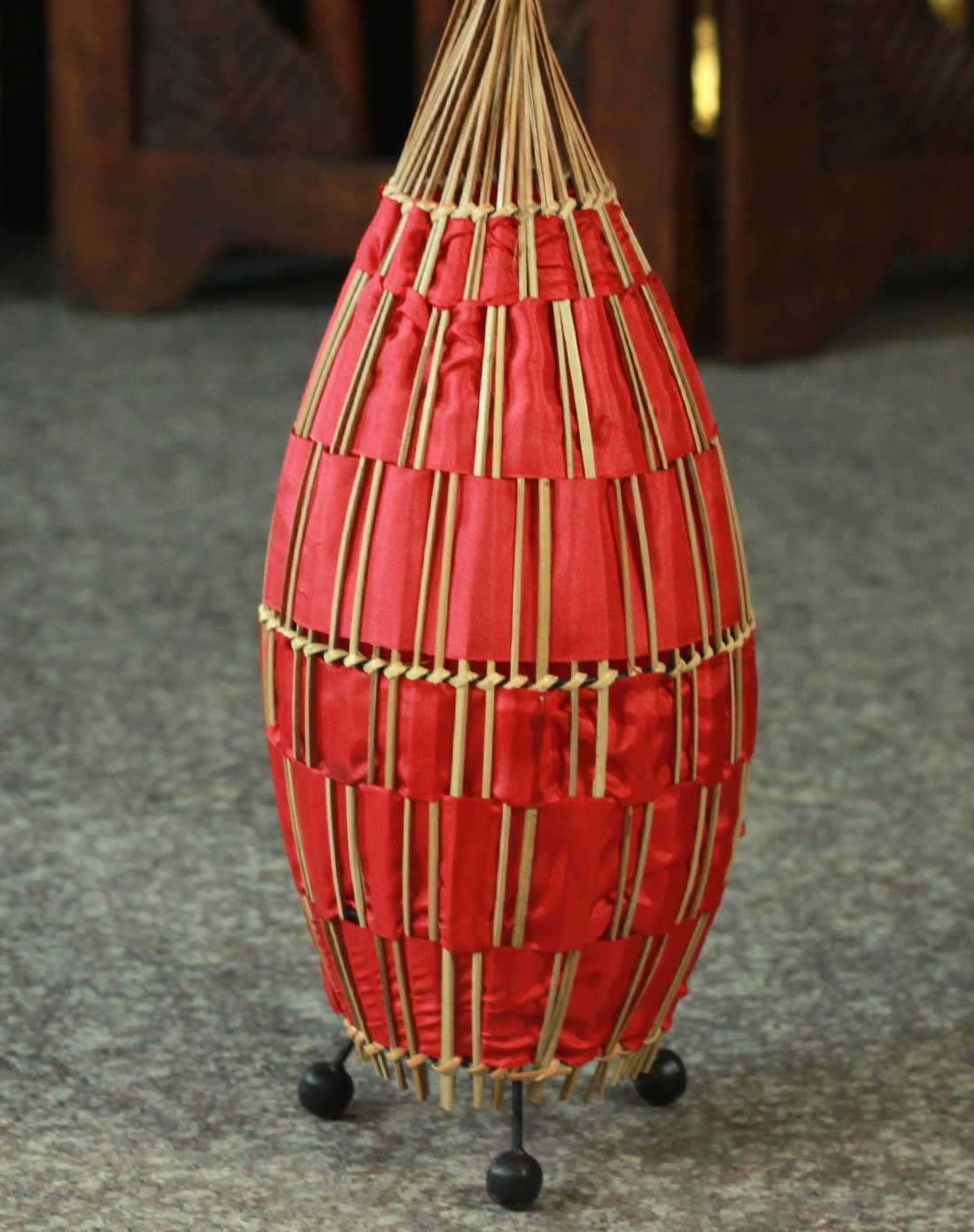 东南亚草编灯客厅玄关落地灯