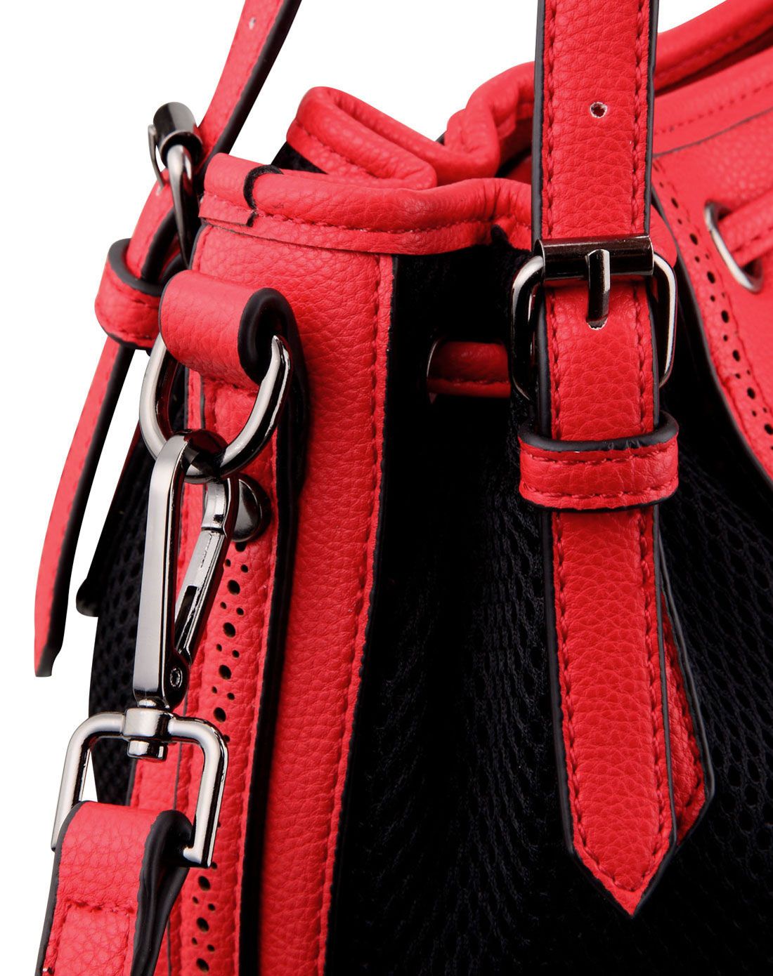 ggirl&草莓地箱包混合专场 黑红撞色曼妙吊饰手提/斜挎包