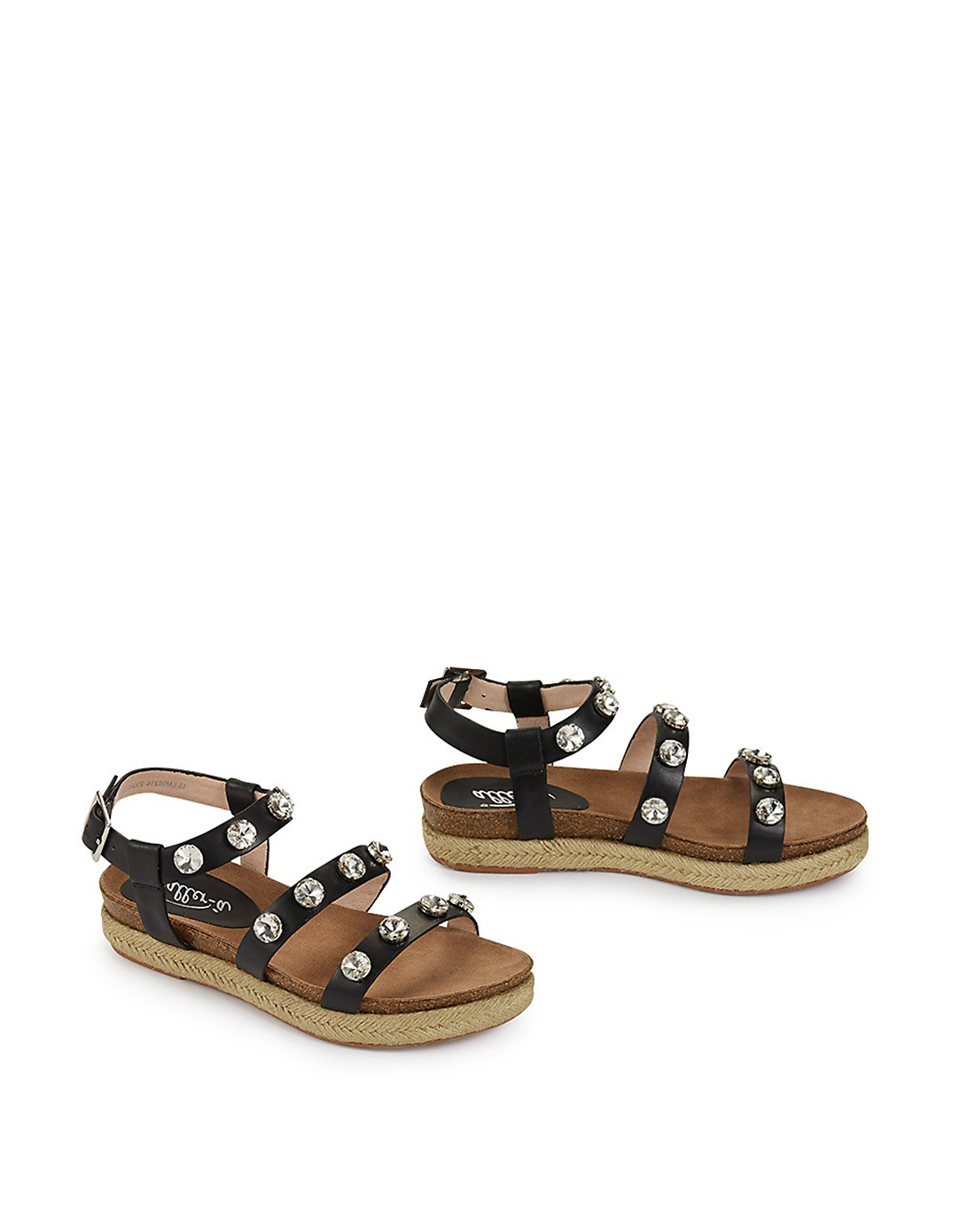 15年新款黑色牛皮凉鞋