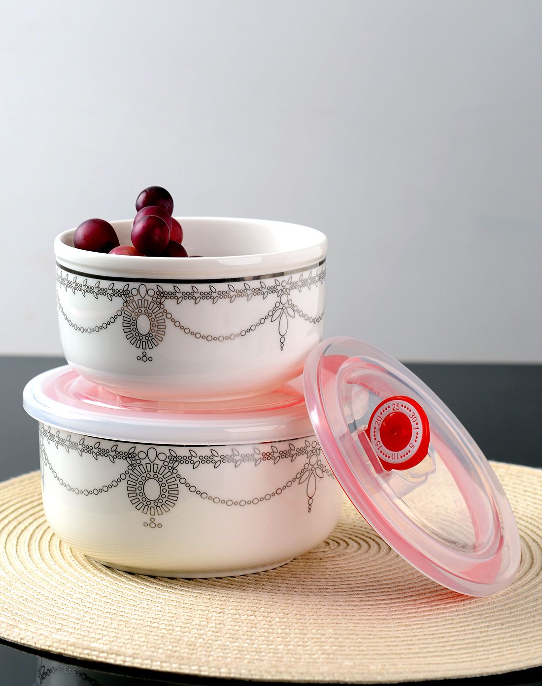 海洋之心 保鲜碗b款 5寸 6寸装(白花)