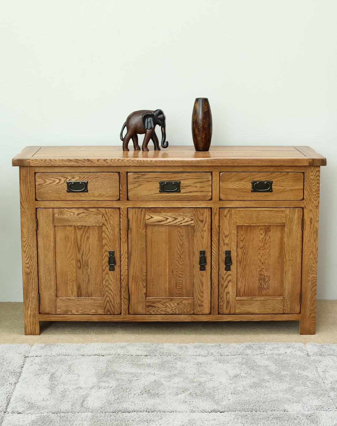 源氏木语实木带抽屉储物柜-仿古色y0173_唯品会