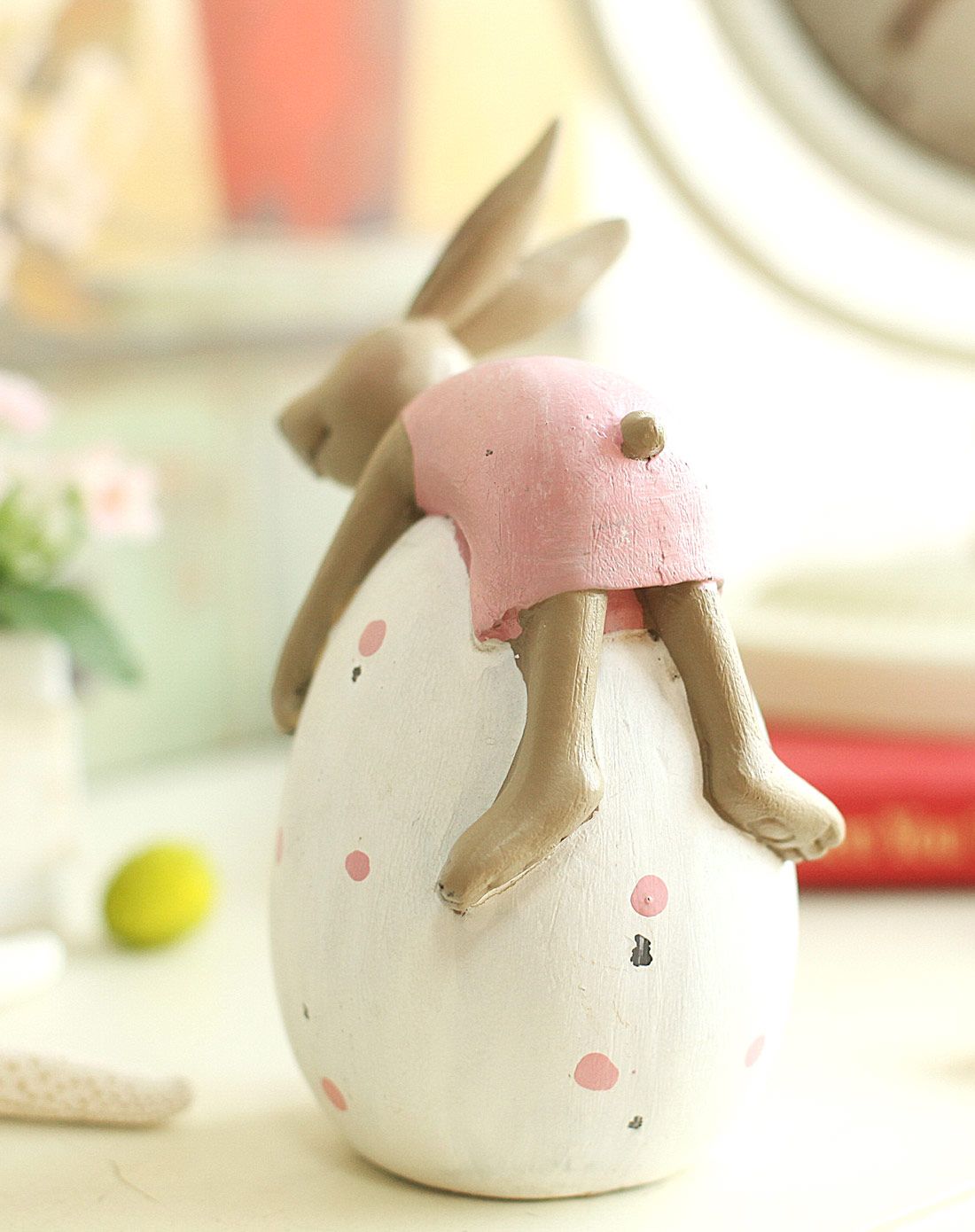 创意礼品超萌树脂兔家居摆件-2款可选