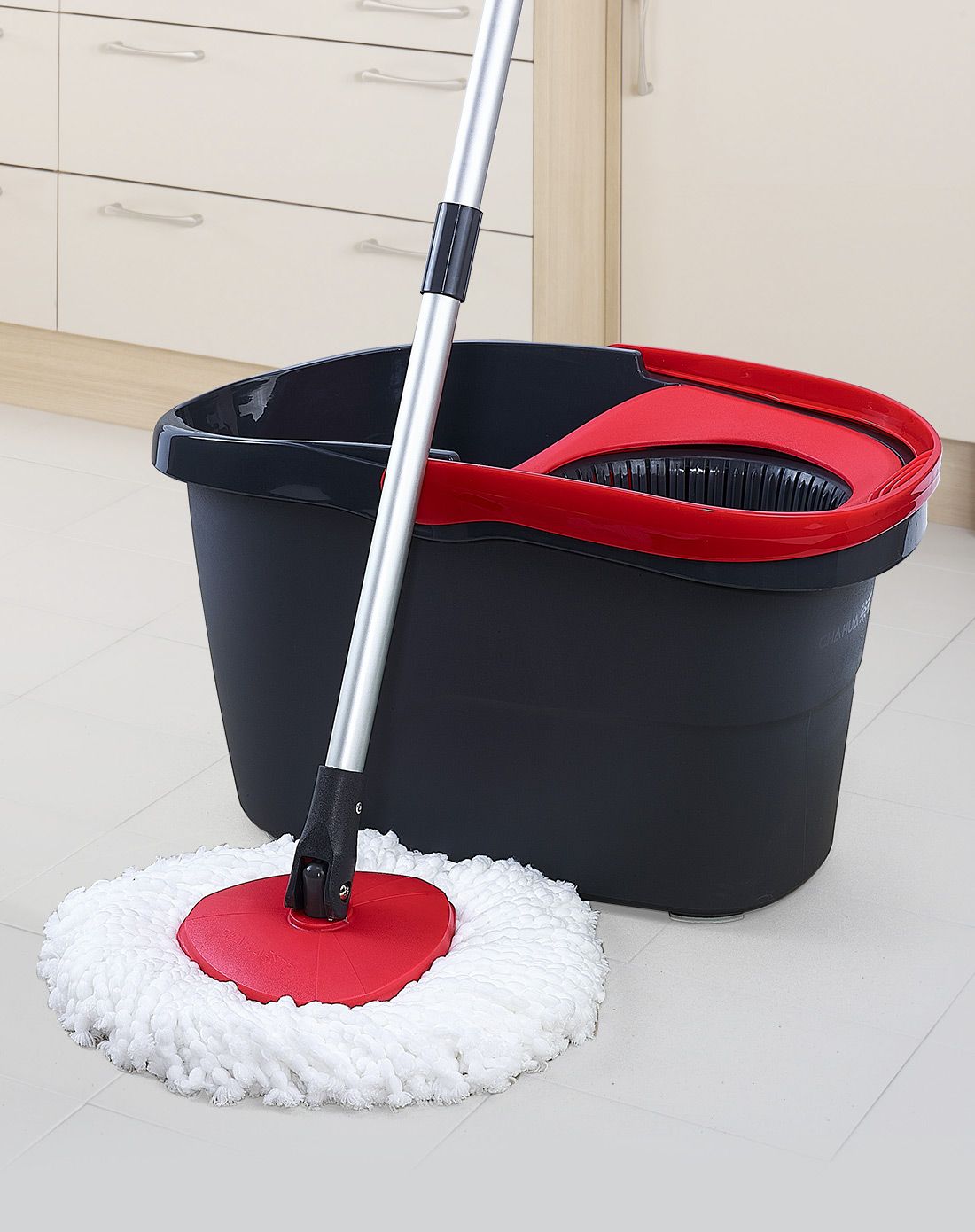 茶花旋转拖把自动甩干拖桶送拖头