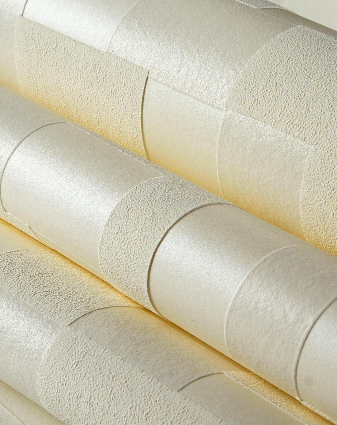 珍珠白卧室简约3d立体无纺布墙纸