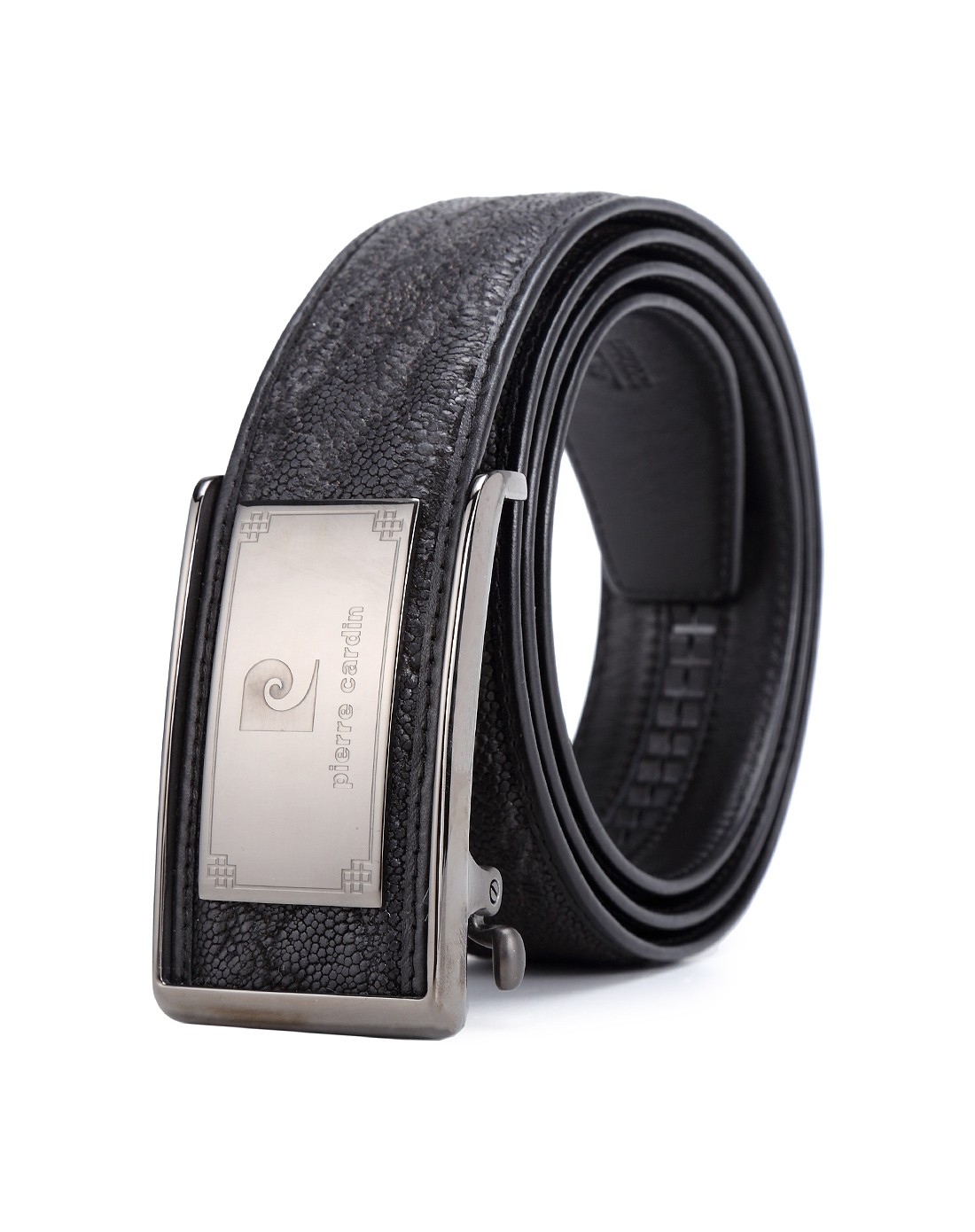 尊贵奢华大象皮男士自动扣皮带