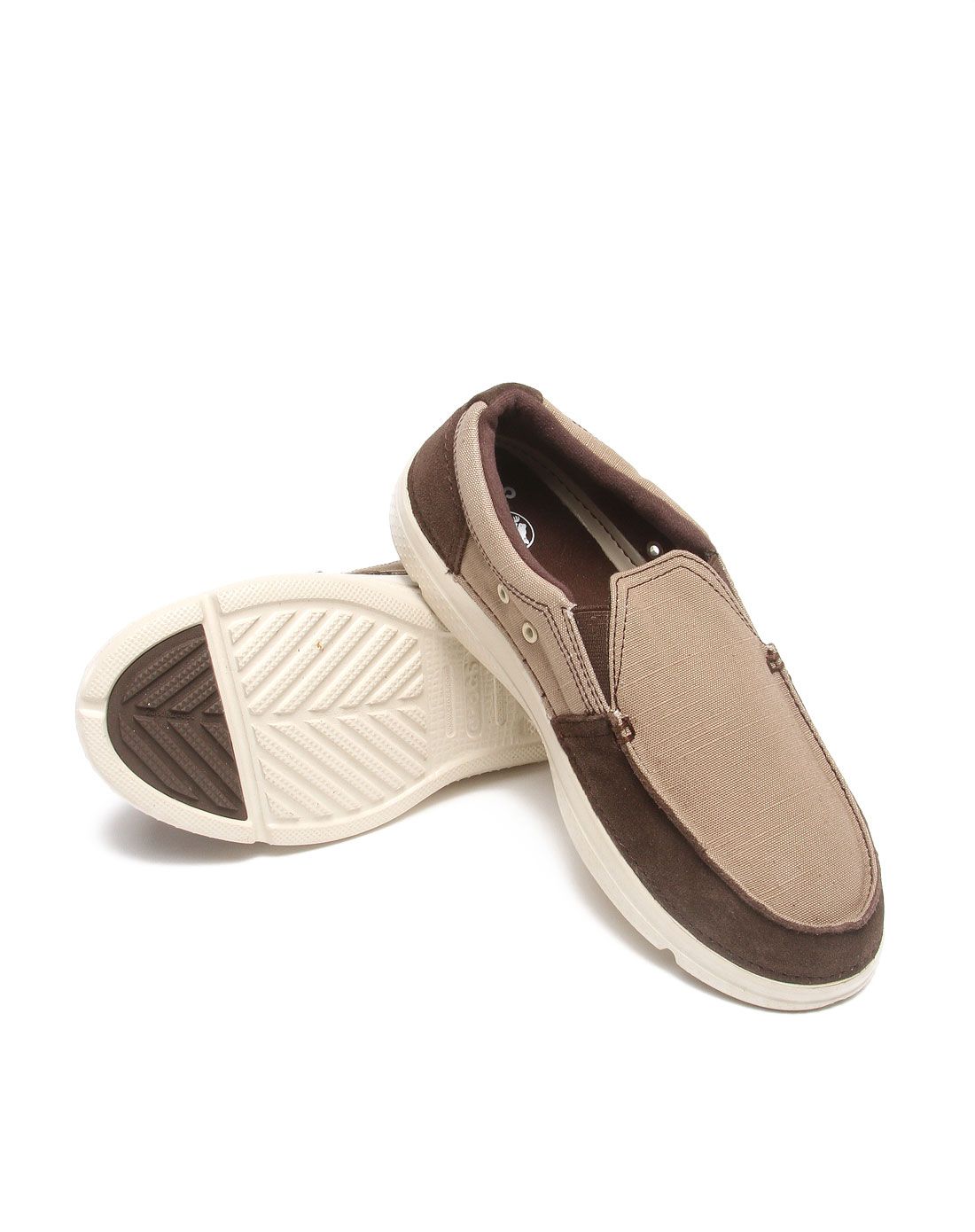 男式卡其/水泥灰色圣莫尼卡休闲鞋