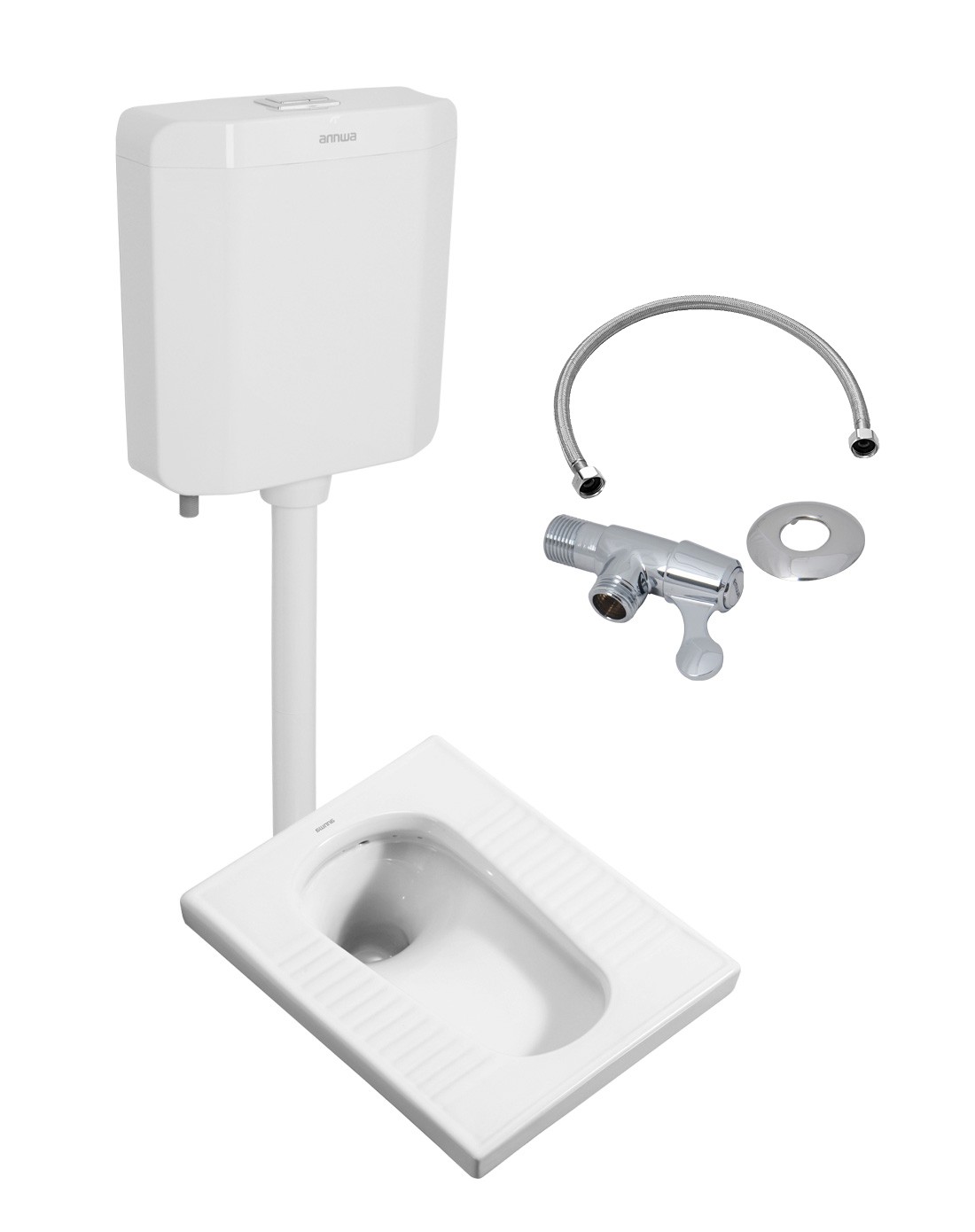 前排水带存水弯蹲厕 水箱 角阀