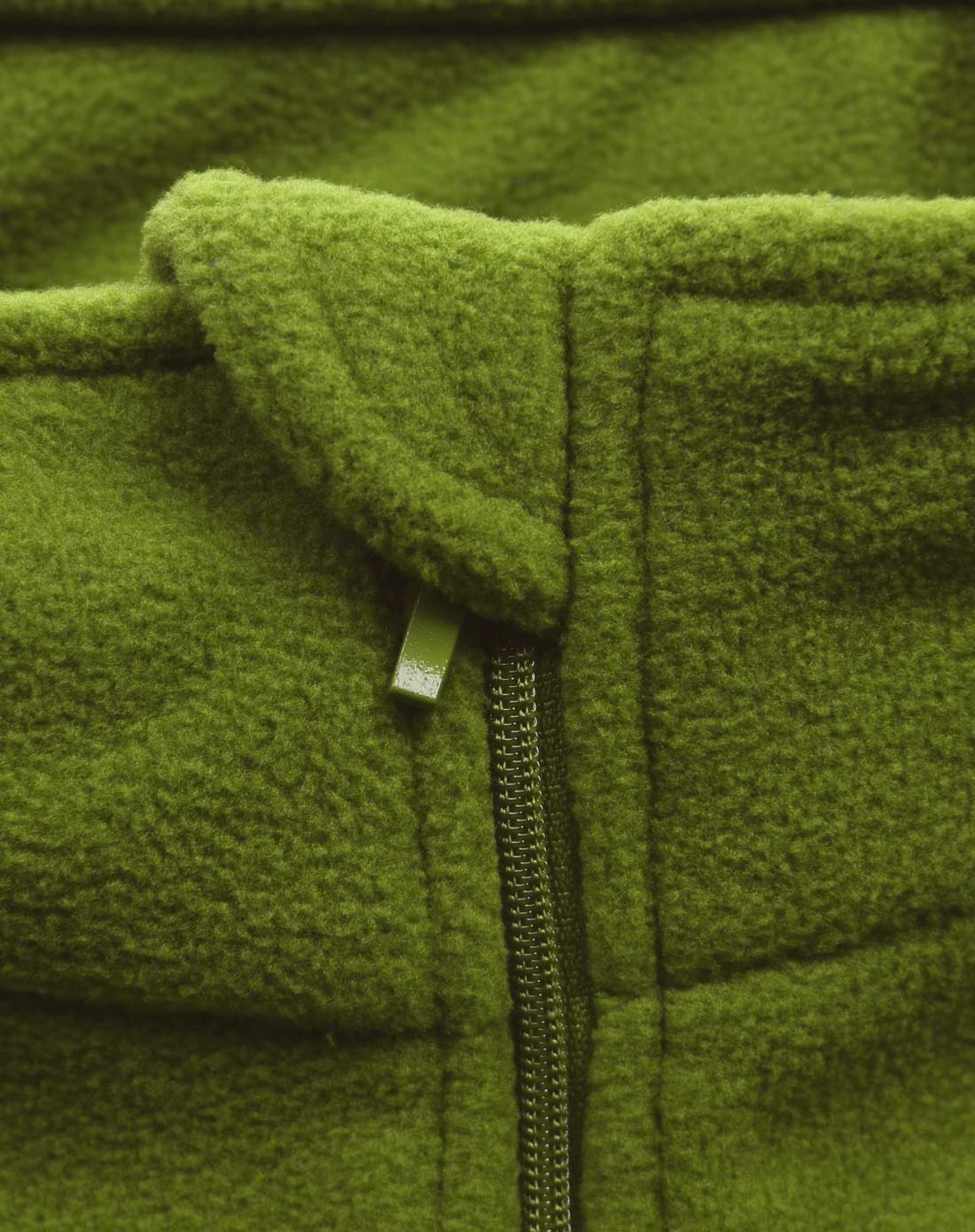 男款军绿抓绒衣 防风保暖