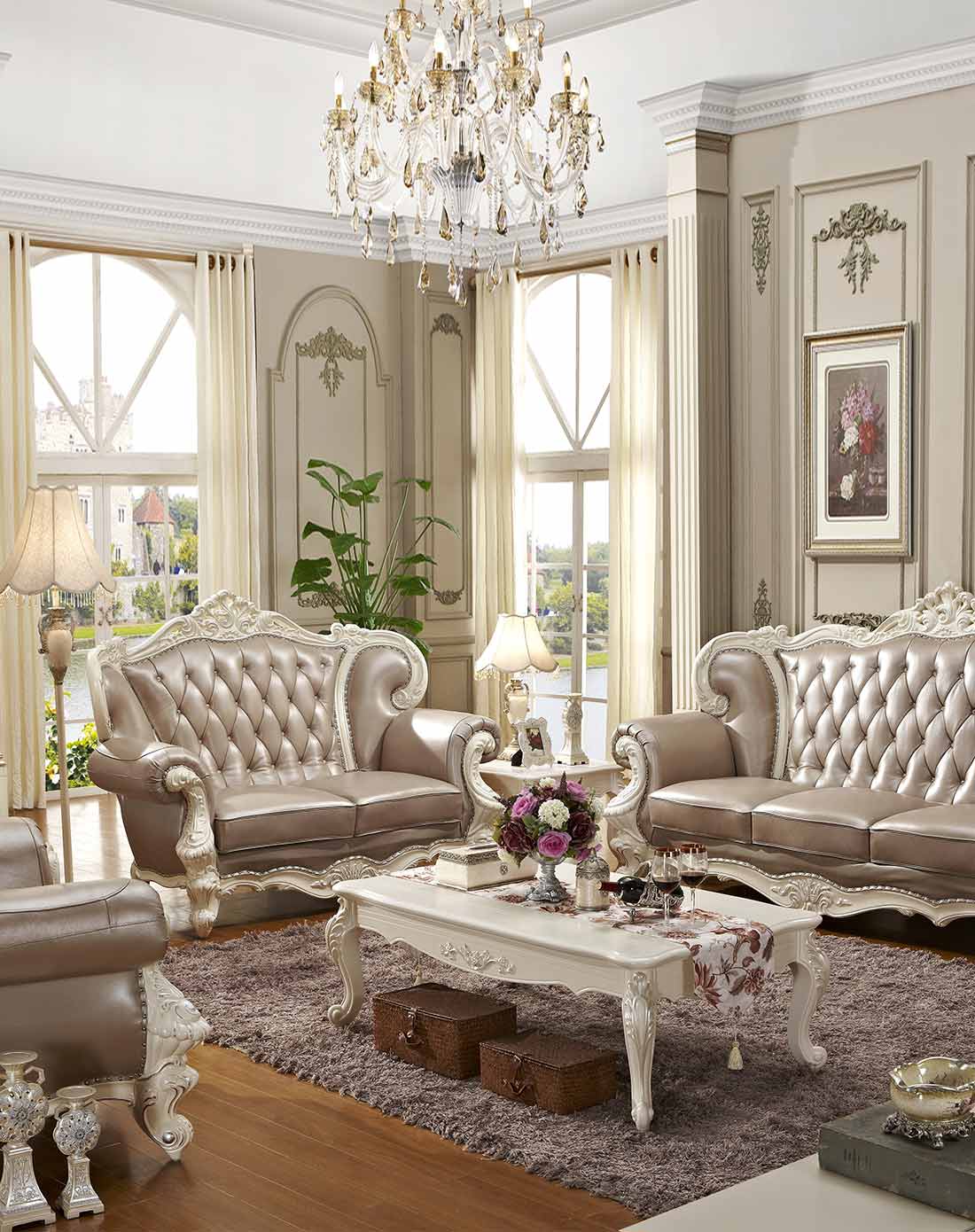 奢华客厅实木沙发 经典欧款