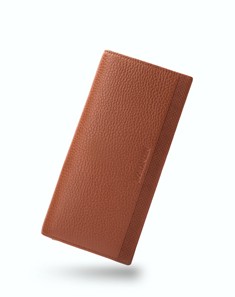 男士土黄色头层牛皮经典商务长款钱包